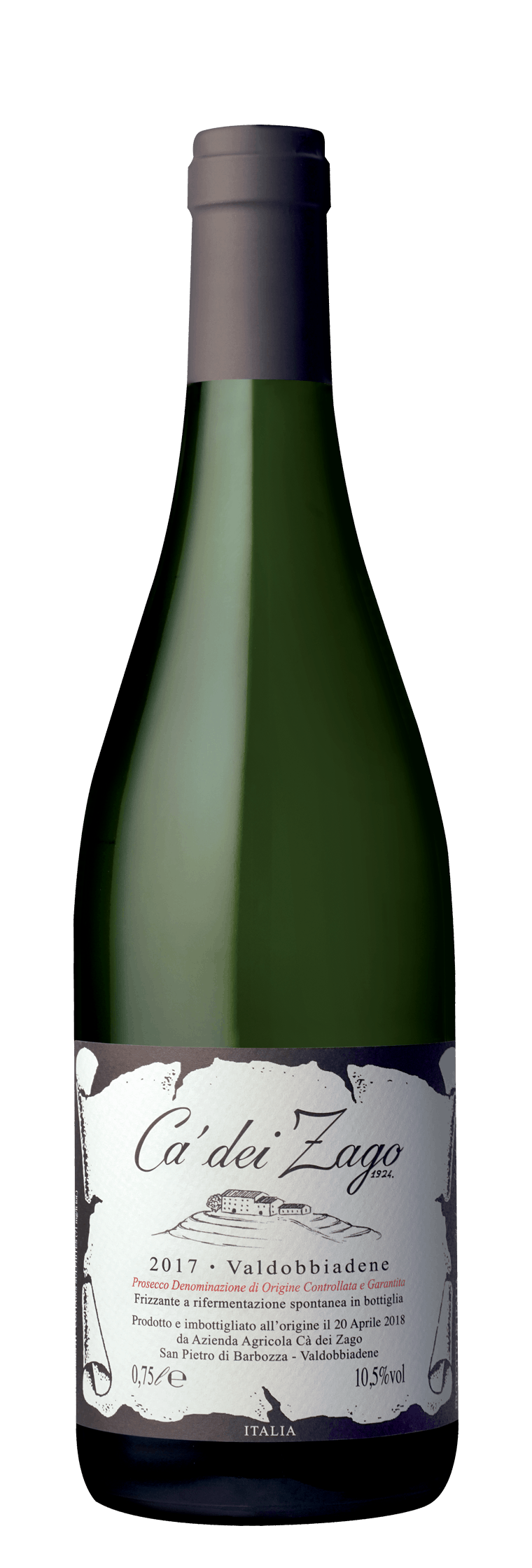 Prosecco Col Fondo bottle