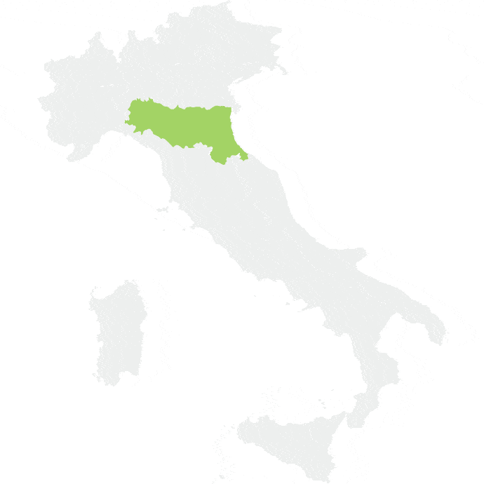 Emilia-Romagna map