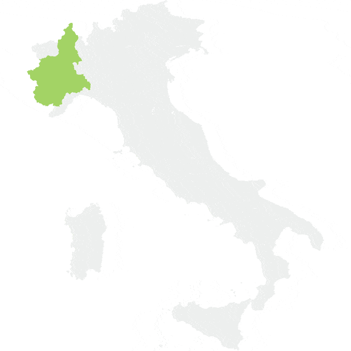 Piemonte map