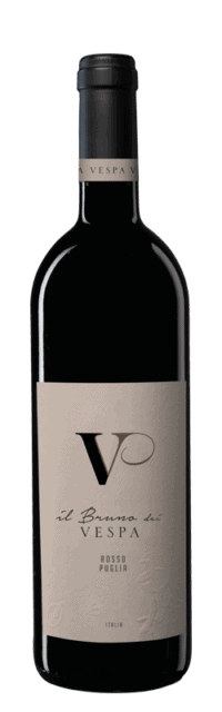 Il Bruno dei Vespa Primitivo Salento IGT bottle