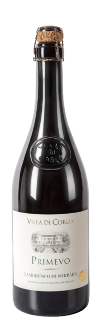 Primevo Lambrusco di Sorbara DOC bottle