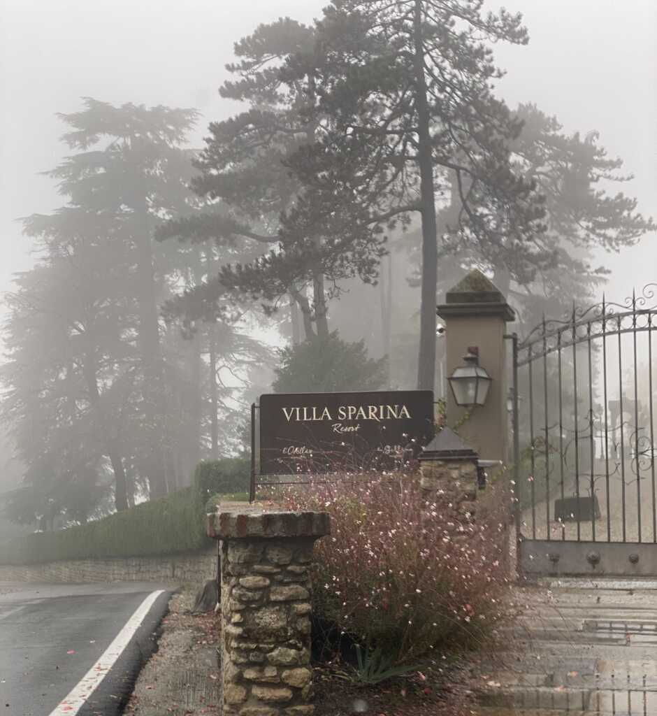 Villa Sparina with fog
