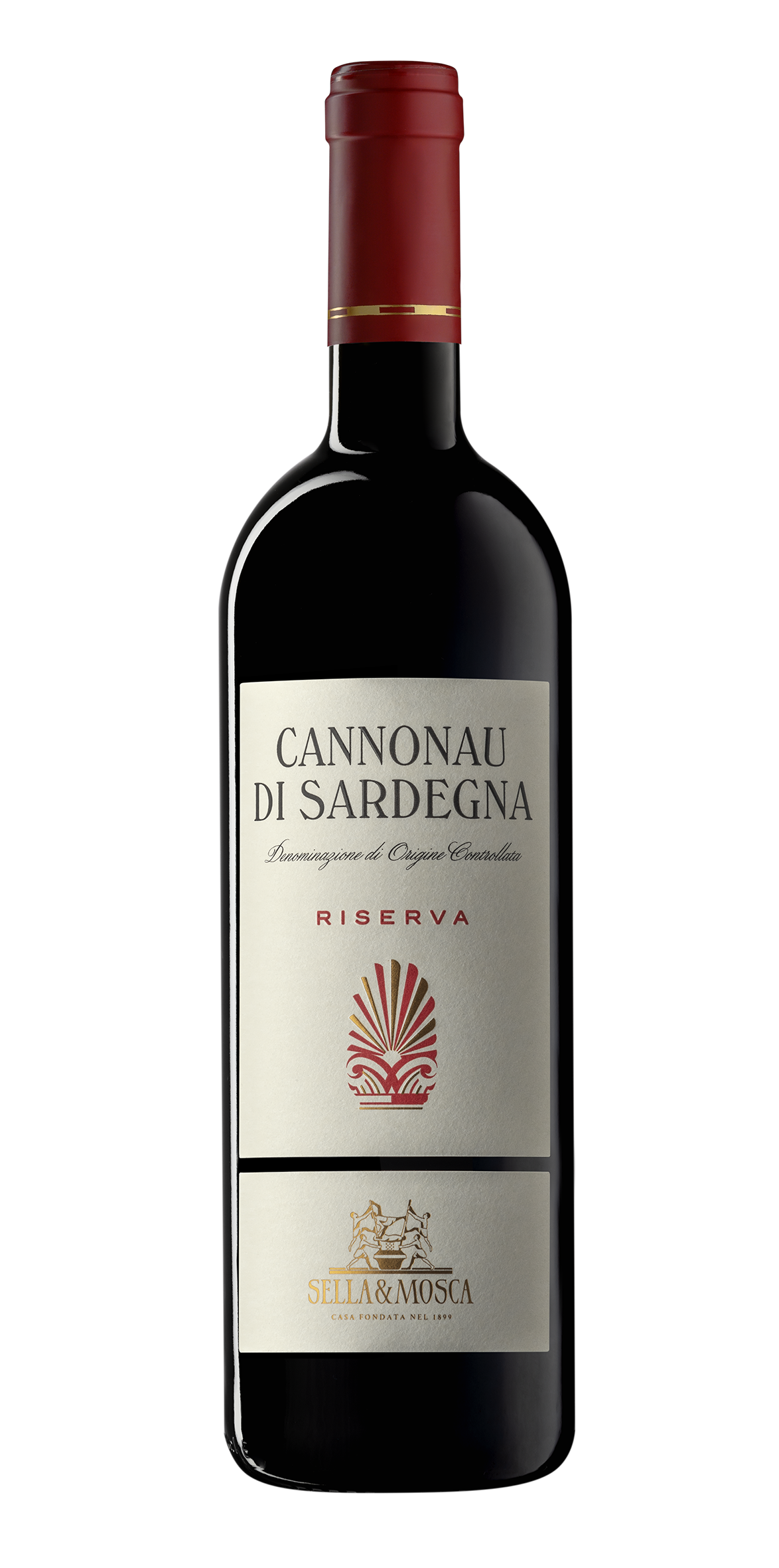 Sella & Mosca Cannonau di Sardegna DOC Riserva NV bottle shot (no background)