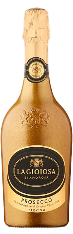 Gold Prosecco bottle